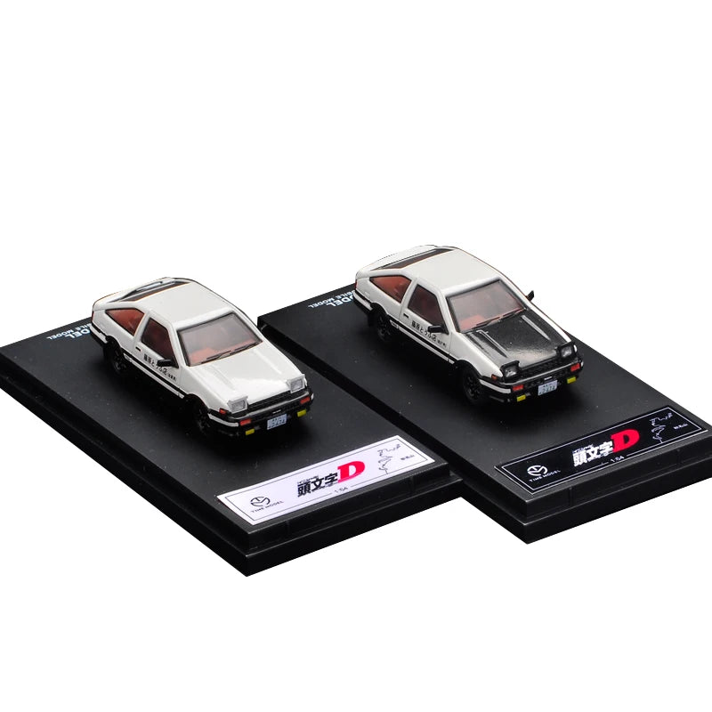 TIME MICRO 1:64 Initial D tofu Shop, AE86 Simulated Alloy Model Car For Display&Gift&Collction