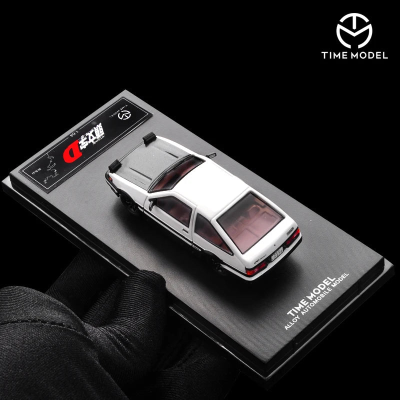 TIME MICRO 1:64 Initial D tofu Shop, AE86 Simulated Alloy Model Car For Display&Gift&Collction
